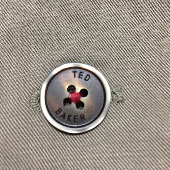 Ted Baker London Lyocell Linen Blend Blazer Men’s Size 6 Brown Tan 2 Button - Picture 9 of 12